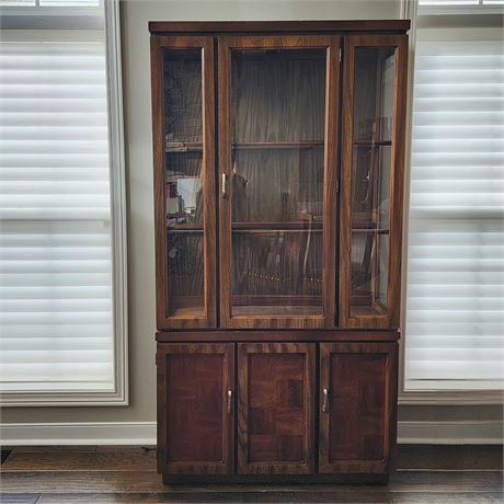 2pc Lighted China Cabinet