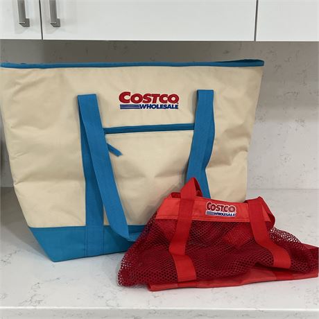 Cosco Wholesale Large Insulated Tote and Mesh Shopping Bag