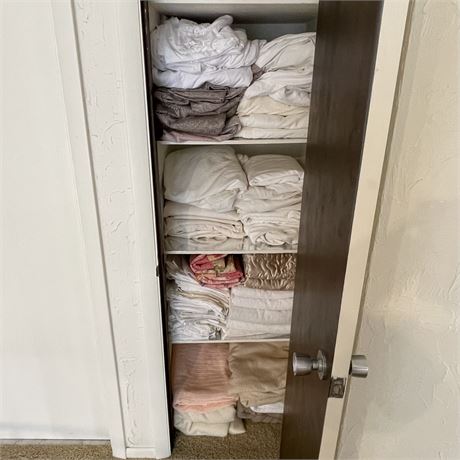Linen Closet Clean-out - Sheet sets, sheets, pillowcases, shams and blankets