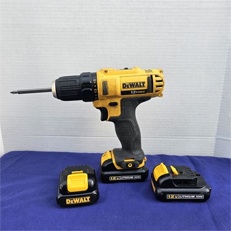 DeWalt 20-Volt 1/2-in. Cordless Drill includes 3 Batteries-No Charger
