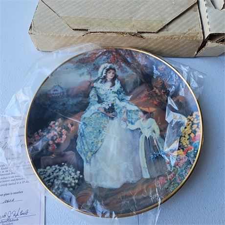 ELIZABETH Plate Portraits of American Brides Rob Sauber Historic Fashion COA