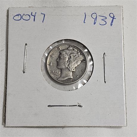 1939 Mercury Dime, Silver