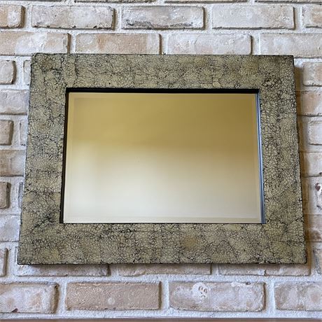 Multicolor Crackle-Look Design Wall Mirror