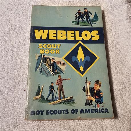 Vintage "WEBELOS SCOUT BOOK" from the Boy Scouts of America,