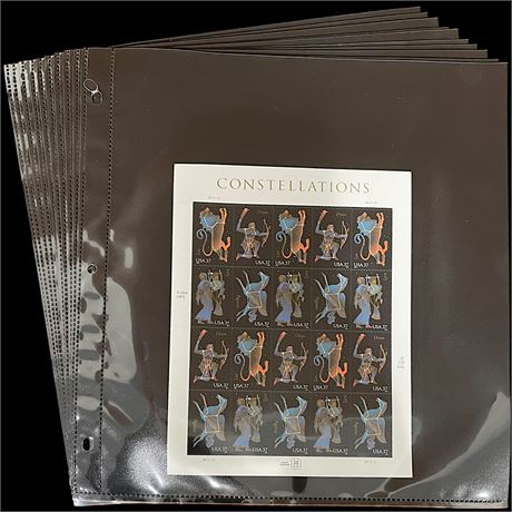 20 Full Sheets of Collectible Stamps