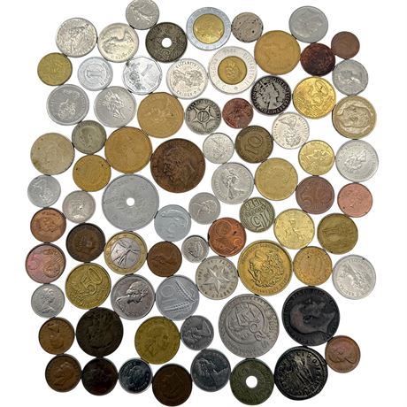 Mixed Variety of Foreign Coins