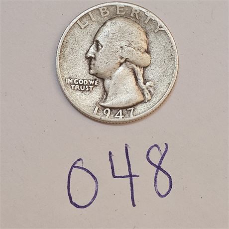 1947 Washington Silver Quarter
