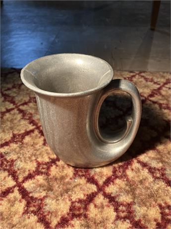 Wilton Armetale pewter horn-shaped mug or tankard.