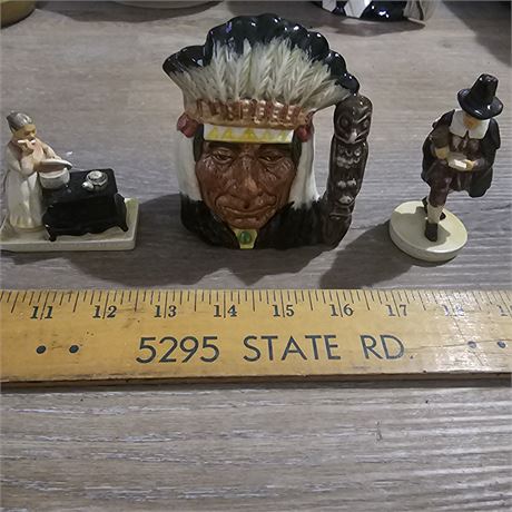 Royal Doulton character jug titled "North American Indian" D6611.