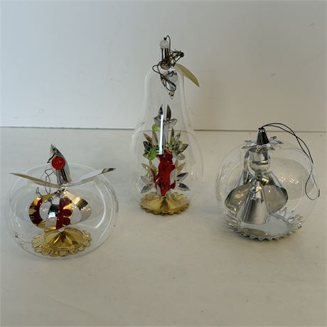 Vtg Resl Linz German Diorama Ornaments