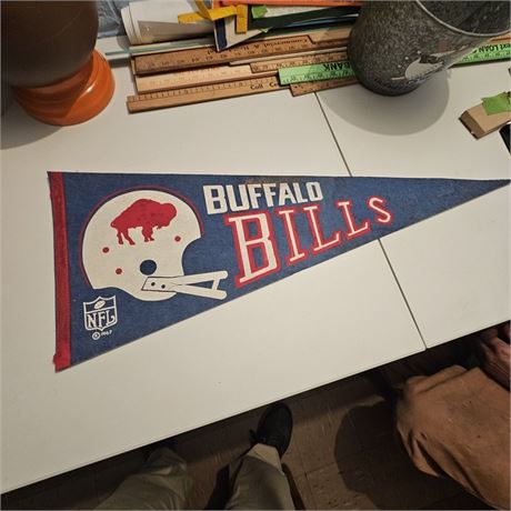 1967 AFL Buffalo Bills Football Pennant