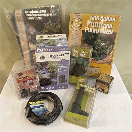 New Pond Necessities from Liners to Tubes and More