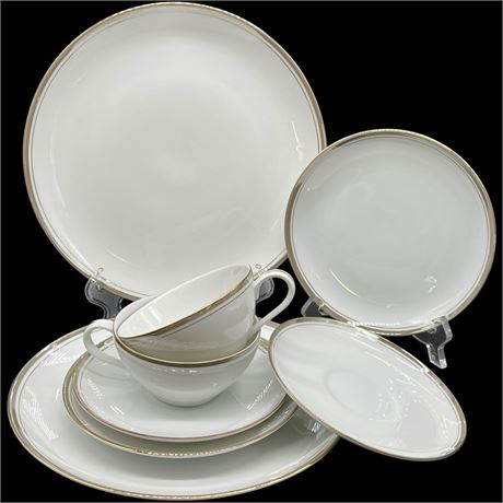 Setting for 2 Royalton China Co. Translucent Porcelain Dishes