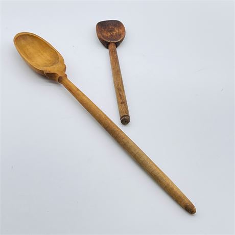 Primitive Hand Carving Mixing Spoons