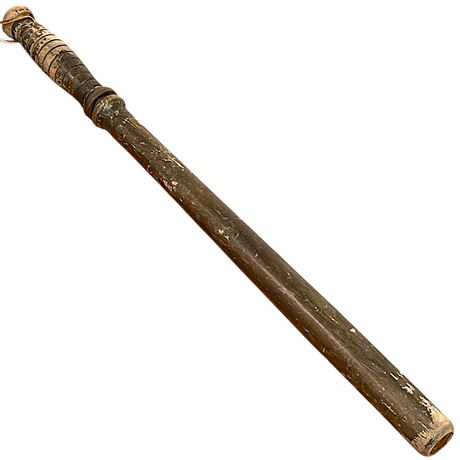 Vtg Wood Police Baton