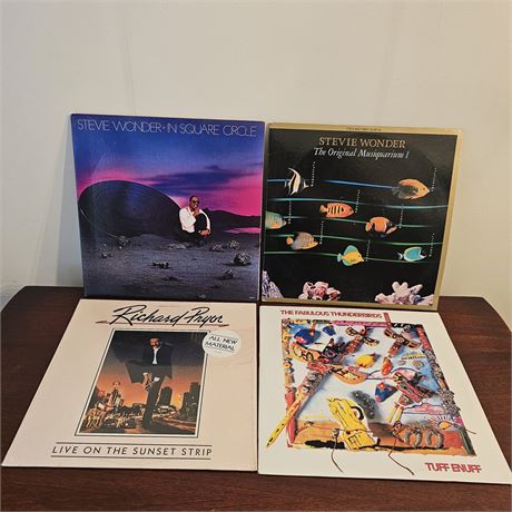 Stevie Wonder, Richard Pryor & The Fabulous Thunderbirds Album Lot
