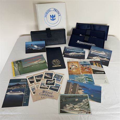Cruise Line Post Carts, Luggage Tags, Cruise Log and Document Holders