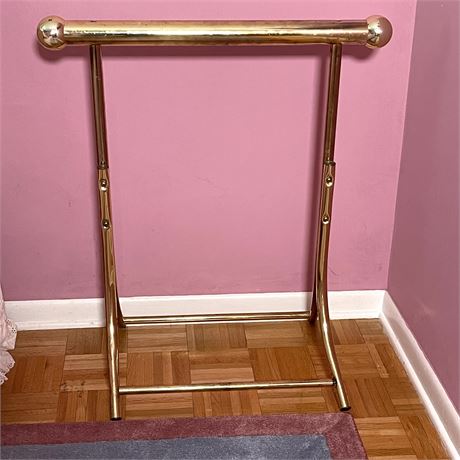 Solid Brass Quilt Rack