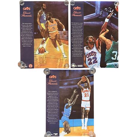 (3) Cleveland Cavaliers Classic Moments Posters (Sponsored Posters)