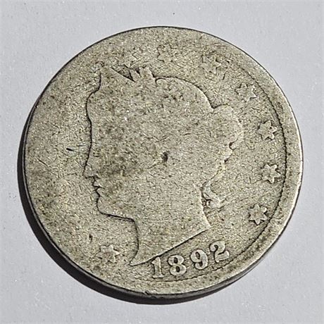 1892 Liberty Head nickel,