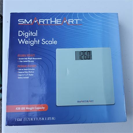 SmartHeart Digital Weight Scale. new in box
