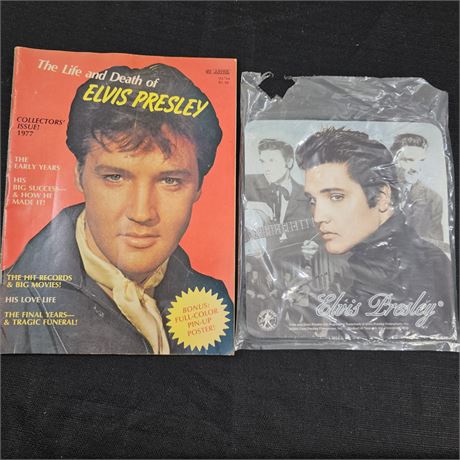 1970's Edition Elvis Magazine & Mousepad