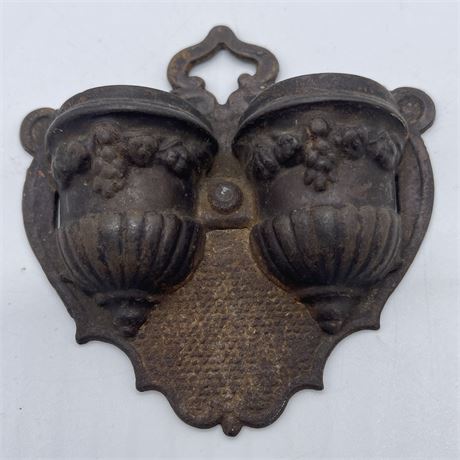Bradley and Hubbard Double Urn Wall Hanging Match Holder