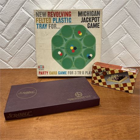 Trio of Vintage Board Games