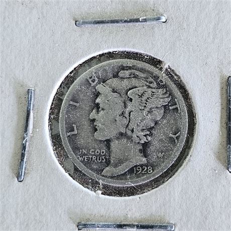 1928 S Mercury Dime, Silver