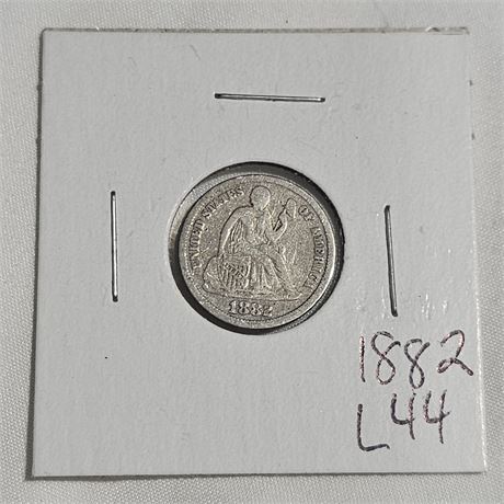 1882 Seated Liberty Dime Silver
