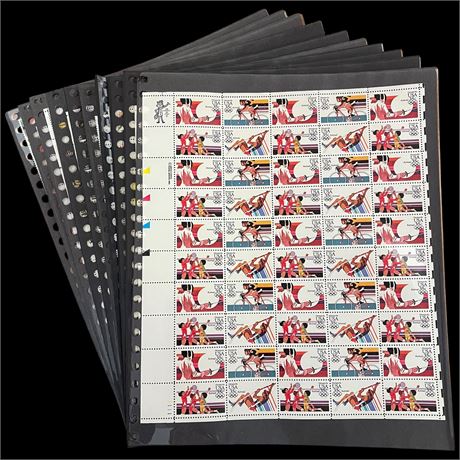 20 Full Sheets of Collectible Stamps