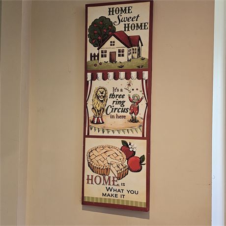 Canvas "Home Sweet Home" Decor Sign