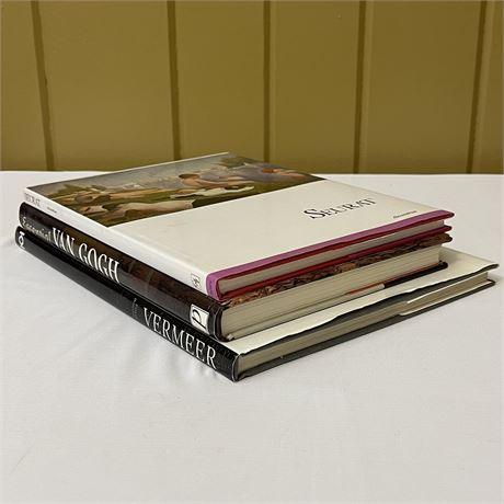 Coffee Table Books by Artists Van Gogh. Vermeer, Seurat