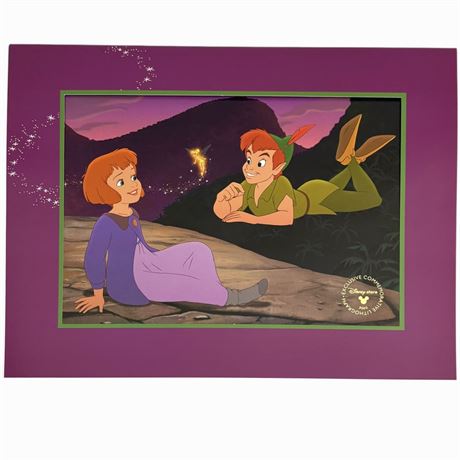 1994 Disney's Peter Pan Exclusive Commemorative Gold Seal Frameable Lithograph