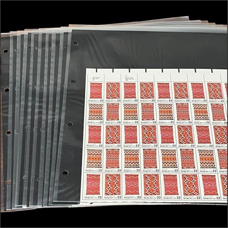 20 Full Pages of Collectible Stamps