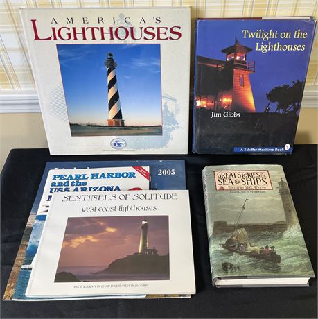 Nautical Books on Lighthouses, Pearl Harbor, & Sea and Ship Stories