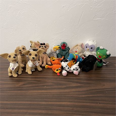 Stuffed Taco Bell Chihuahua Dog Collection with Many Friends!