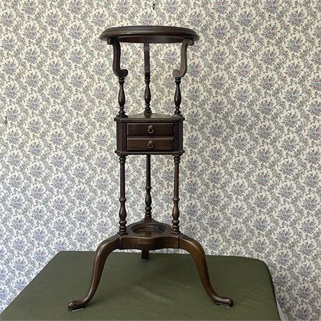 Repro Ethan Allen Georgian Style Edwardian Period Wig Stand (Plant Stand)