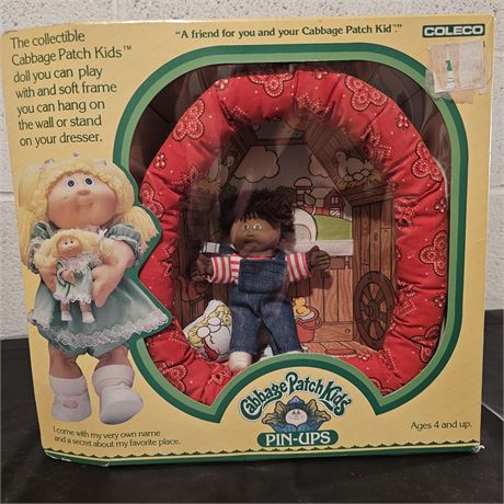 *NOS* Cabbage Patch Kids~Pin-Up, Brenton Rudy-1983