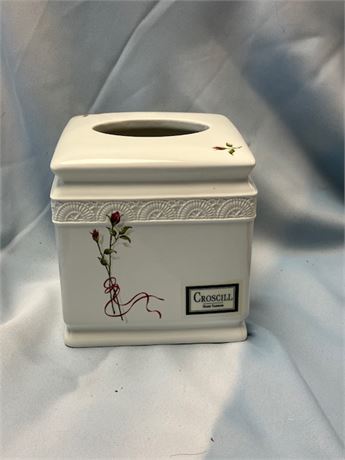 Decorative Croscill Ceramic Kleenex Box Cover