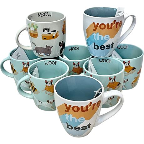 (8) NWT Room 2 Room Mugs