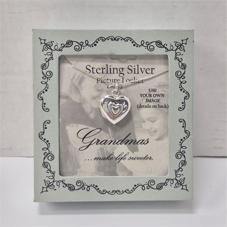 Sterling Picture Locket for Grandmas