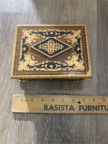 Vintage Marquetry Box