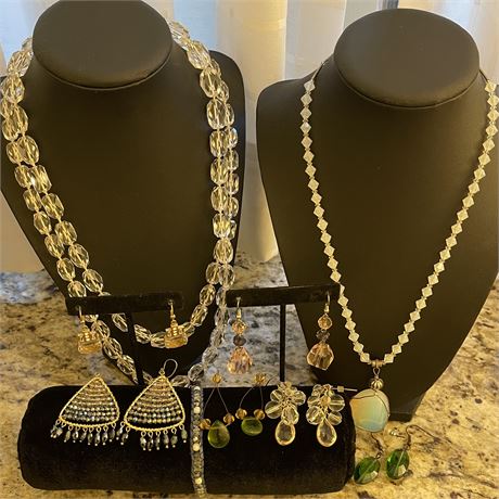 Rhinestone Accented Jewelry Grouping