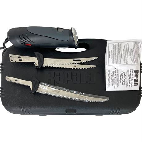 Rapala Electric Fillet Knife w/ Blades and Case