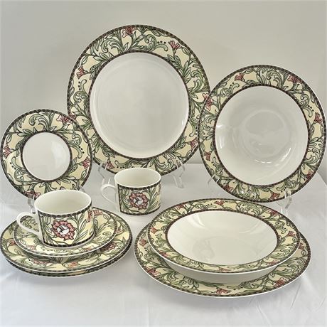 Service for 2 Oneida “Eden” Dinnerware