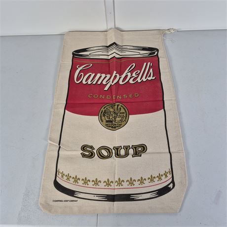 Campbells Soup Burlap Bag