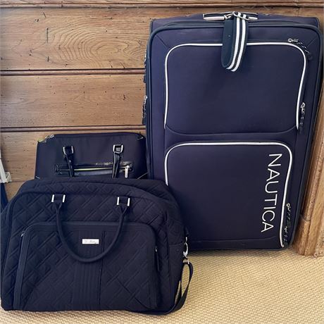 Nautica 2-Wheel Suitcase w/ Vera Bradley & Studio Travel Bags
