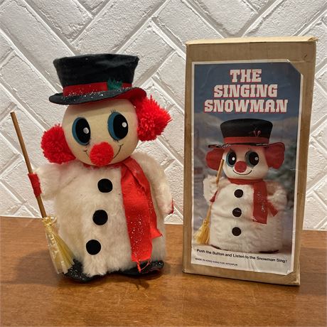 Vtg Interpur "The Singing Snowman"