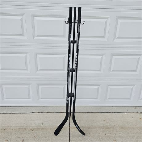 Reebok Hockey Stick/Puck Coat Rack
